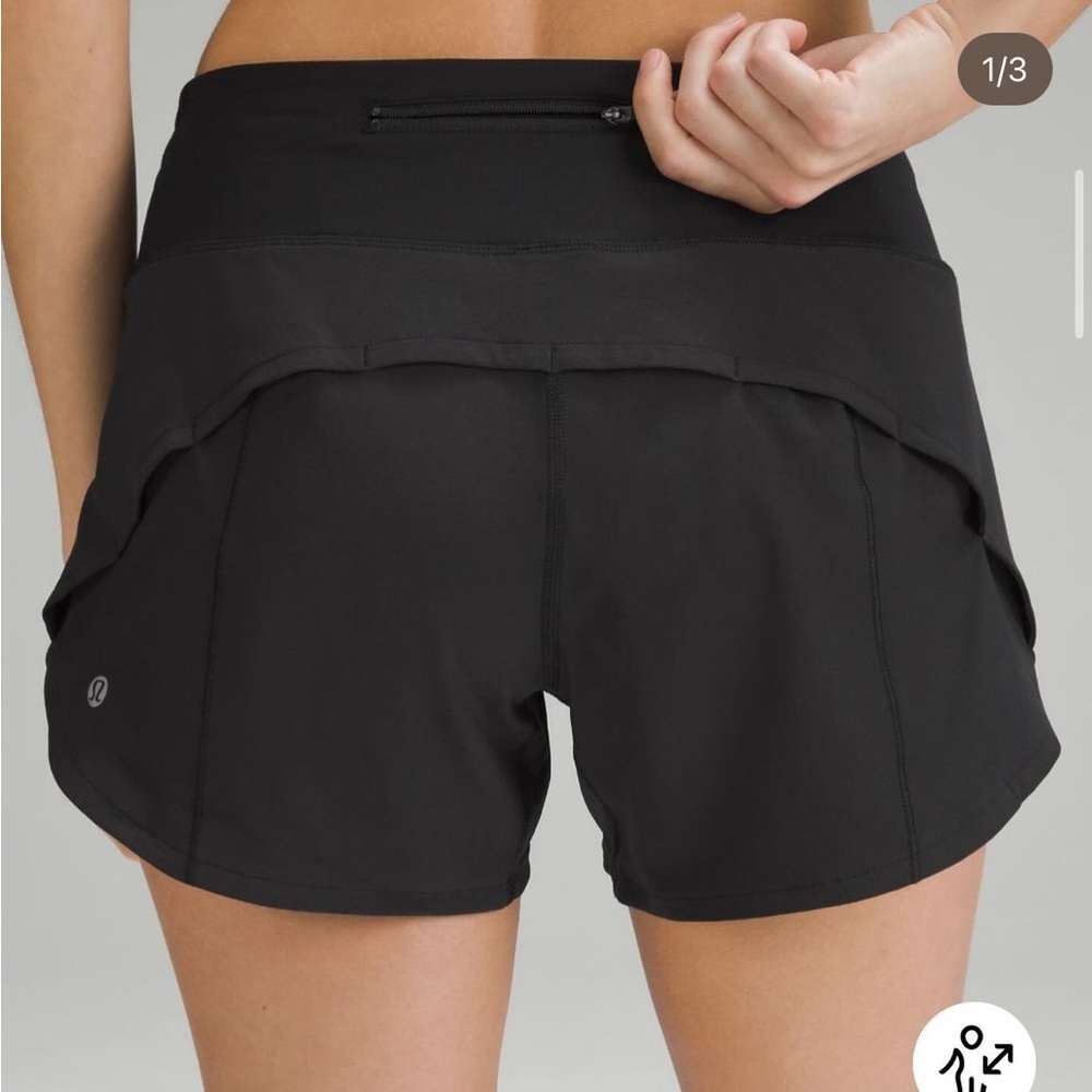 lululemon speed up 4in. shorts black
